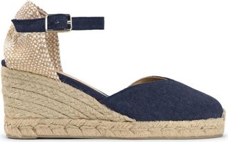 Castaner Chiarita Espadrille - Dames - Sleehakken - Blauw - 38 EU - Katoen - Schoenen
