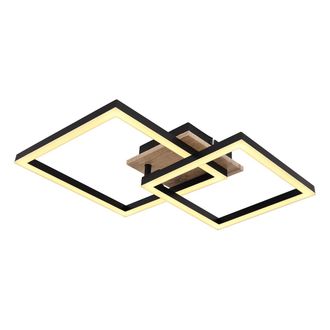 Globo Lighting Plaf&oacute;n - Bossy - Negro - Metal - Led - 67284-18 - Globo