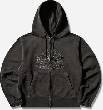 XLARGE Men s World s Largest Brand Slim Zip Hoodie Black