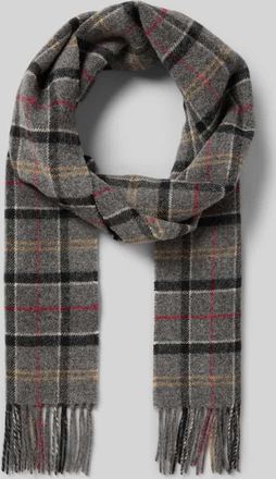 Barbour Schal aus reiner Wolle in Anthrazit, Größe 1