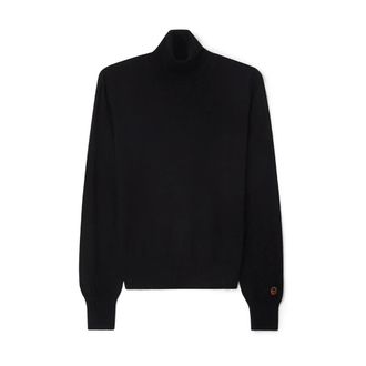 Busnel Alice Rollerneck Trui - Dames - Coltruien - Zwart - XL - Wol - Truien & Vesten
