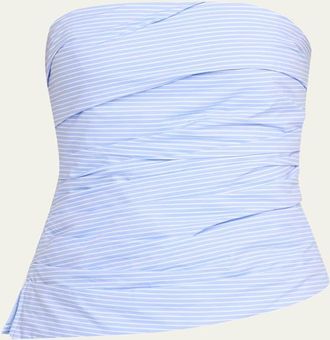 SIMKHAI Emerson Ruched Strapless Top