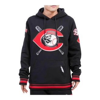 Pro Standard Pro Standard Cincinnati Reds Mash Up Logo Hoodie in Black Men