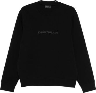 Emporio Armani Black Logo Crew Neck Sweatshirt