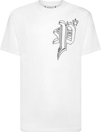 Philipp Plein skull-print cotton T-shirt - men - Cotton - XXXXL - White