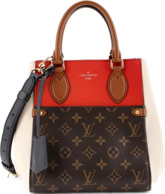 Louis Vuitton Fold Tote leren PM tas met monogram canvas - Veelkleurig
