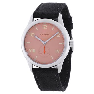 NOMOS Glash&uuml;tte Club Campus 38 Hand Wind Rose Dial Watch 720