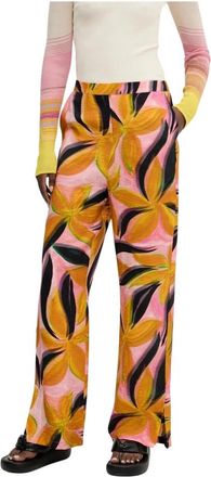 Desigual EOS Wijde Broek - Dames - Wijde Broeken - Veelkleurig - S - Nylon - Broeken