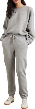 Rails Varsity Sweatshirt In Champagne Embroidery