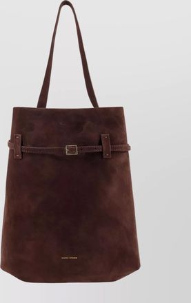 Manu Atelier everyday suede shoulder bag
