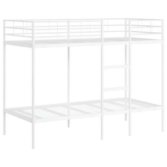 Berkfield Home Bunk Bed without Mattress White 90x190 cm Single Steel