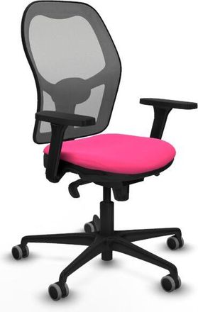 Piqueras y Crespo Piqueras Y Crespo - Jorquera Sincro Malla Gris Similpiel Rosa Brazos 3d Base Nailon Ruedas 65mm Engomada