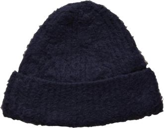 Roberto Collina Cuffia - Heren - Hoeden - Blauw - ONE Size - Katoen - Accessoires