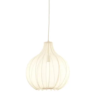 Light & Living L&aacute;mpara Colgante - Elati - Beige Blanco - Textil - Light&living