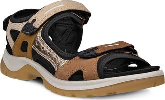 Ecco Yucatan Sandal in Phyton/pure Cashmere at Nordstrom, Size 10-10.5Us