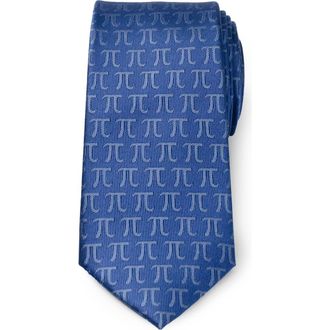 Cufflinks Inc. Pi Mathematics Symbol Hidden Message Silk Blend Tie in Blue at Nordstrom
