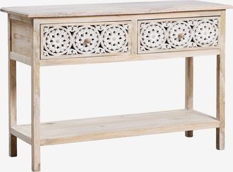 Sklum Consola Recibidor 120x40 Cm En Madera De Mango Ardel Sklum