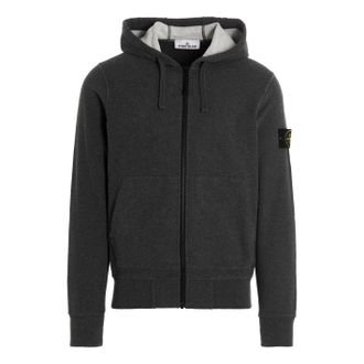 Stone Island Patch Hoody Jacket Dark Grey 771564220-V0M67