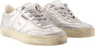 Golden Goose Womens Soul Star Sneakers - Golden Goose Deluxe Brand Leather Silver Calfskin Shoes