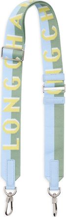 Longchamp Shadow Adjustable Canvas Shoulder Strap in Lime at Nordstrom