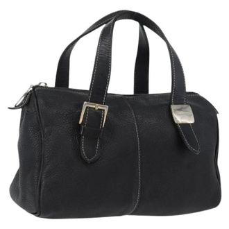 Burberry Pre-owned Handbags, female, Black, Size: ONE SIZE Pre-owned Hand Bag