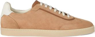 Brunello Cucinelli Beige Leather Sneakers