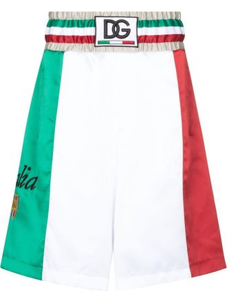 Dolce & Gabbana Shorts met colourblocking - Wit