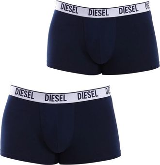 Diesel 2-Pack Aansluitende Boxershorts - Heren - Onderbroek - Blauw - S - Katoen - Ondergoed