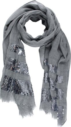 Saachi Saachi Fringe Sequins Wool Scarf