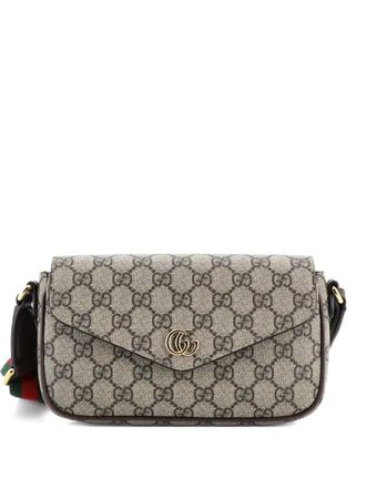 Gucci Ophidia Envelope Flap GG Coated Canvas Mini shoulder bag - Bruin