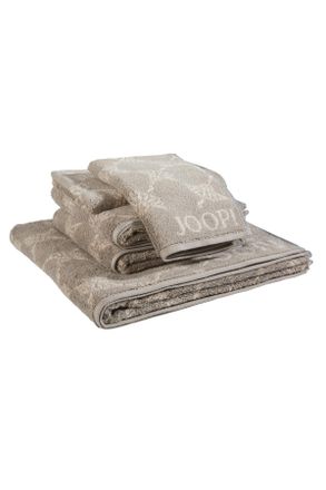 Joop Frottierset, Graphitfarben, Taupe, Textil, 5-teilig, Abstraktes, Oeko-Tex Standard 100, saugf&auml;hig, Aufh&auml;ngeschlaufe, strapazierf&auml;hig, angenehm weich, 