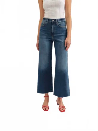 Daze Pleaser Uptown Wide Leg Jeans In Blue