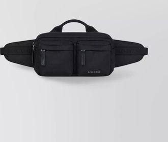 Givenchy u bumbag with adjustable strap and front zip pockets