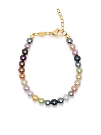 Nialaya Rainbow pearl bracelet - Gold