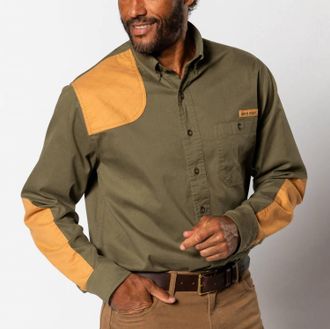 Duck Head Woodland Shooting Shirt In Olive