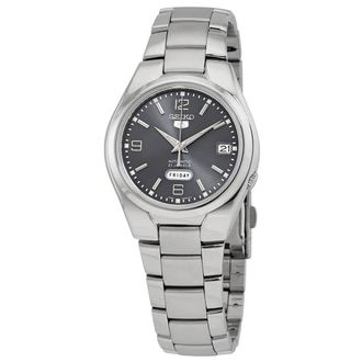 Seiko 5 Automatic Grey Dial Mens Watch SNK621