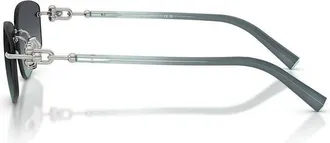 Tiffany & Co. Tiffany 3114 Rimless Metal Sunglasses - Gray