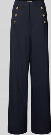 Christian Berg Wide Fit Stoffhose mit Viskose-Anteil in Marine, Gr&ouml;&szlig;e 40