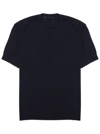 low brand Techno Minimalist Crew Neck Viscose-Blend T-Shirt