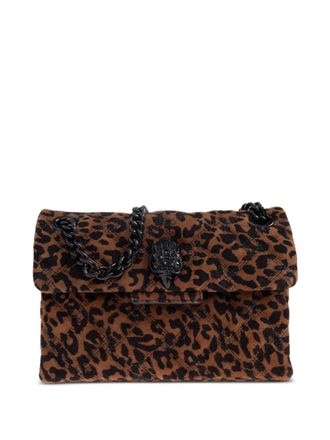 Kurt Geiger mini Kensington leopard-print shoulder bag - women - Suede - OS - Brown