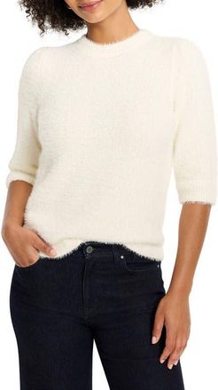Nic+Zoe Cozy Chic Elbow Sleeve Sweater in Classic Cream at Nordstrom, Size X-Small