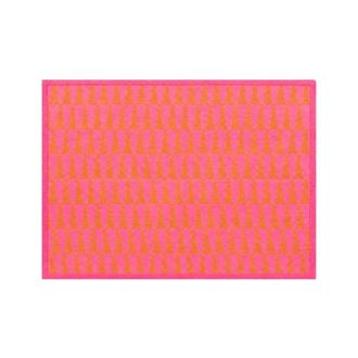 Ornami Alfombra con motivos geom&eacute;tricos rosa y naranja 120x170cm