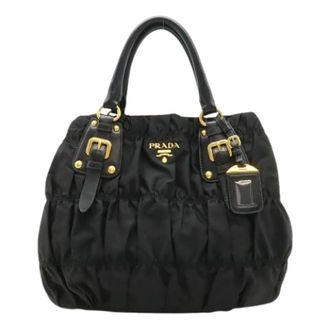 Prada Pre-owned Vintage Nylon Handbag - Dames - Vintage Handtas - Zwart - ONE Size - Nylon - Vintage