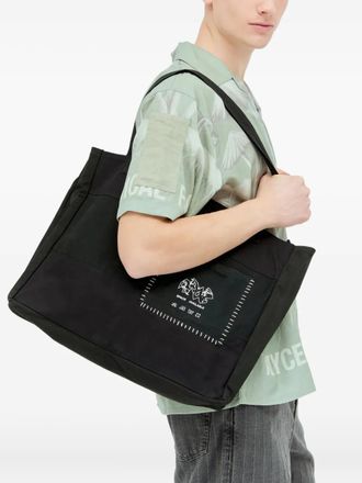Space Available Shopper met opgestrikte zak - Zwart