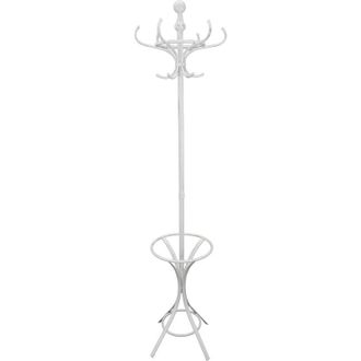 Milani Home Milani Home - appendiabiti da terra con portaombrelli stile provenzale in ferro verniciato cm 43x 38 x 180 h