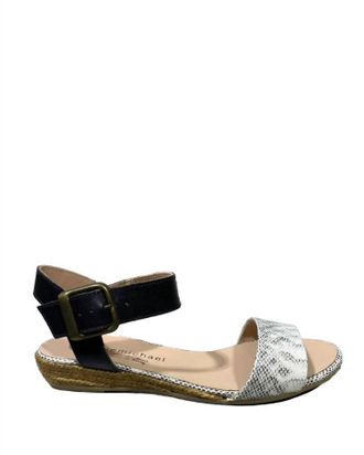 Eric Michael Womens Hylena Amanda Strap Sandals In Snake/ Beige