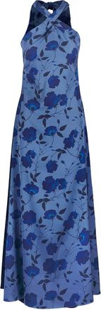 Sachin & Babi Abito lungo a fiori con scollo allamericana - Blu