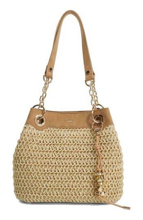 Dune London Damara Raffia Tote in Natural at Nordstrom Rack