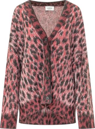 Laneus Oversized Cardigan - Dames - Truien - Rood - Maat: XS Wol