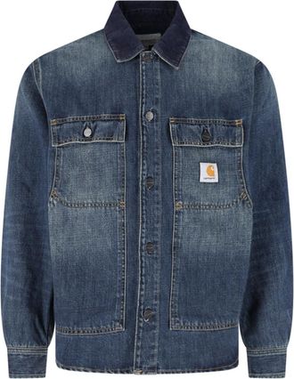 Carhartt Work in Progress Blue Relaxed-Fit Cotton Denim Jacket